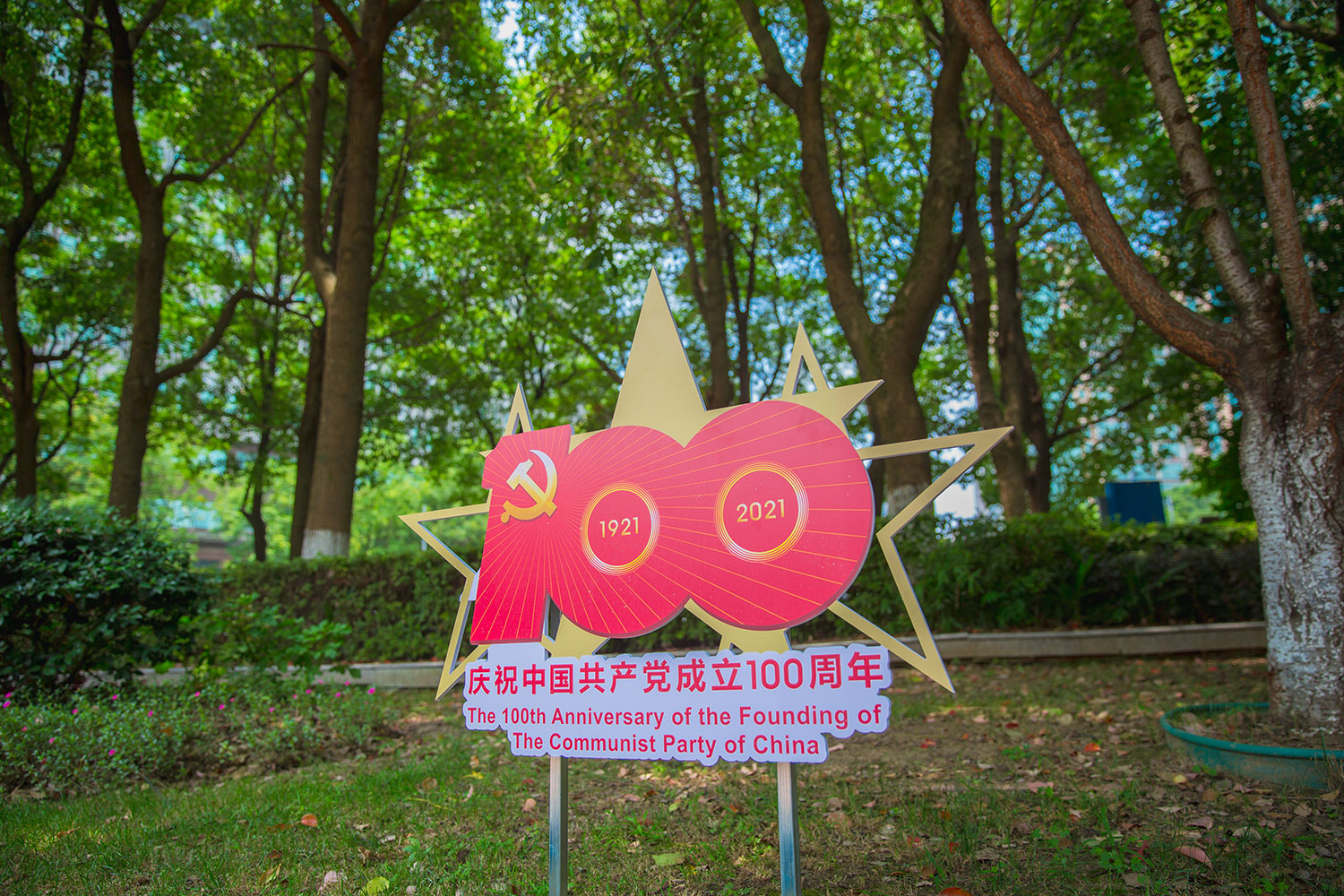 新北区市政绿化管理所公园党建文化布置