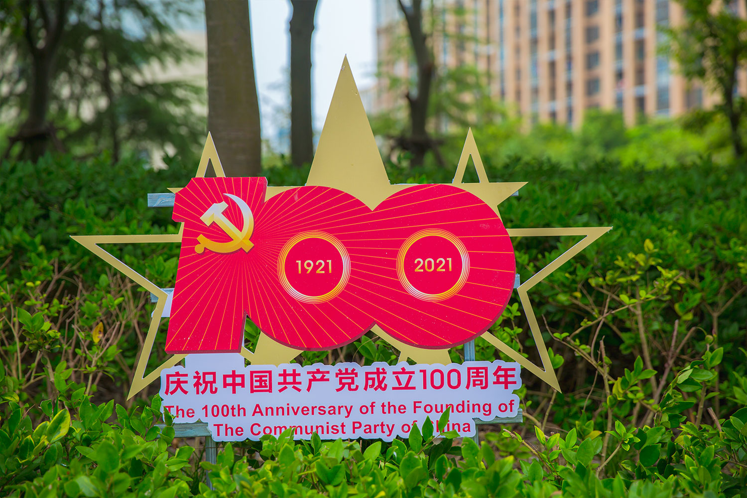 新北区市政绿化管理所公园党建文化布置